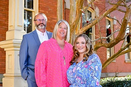 Wendy Maynard with her husband Greg and daughter Madison